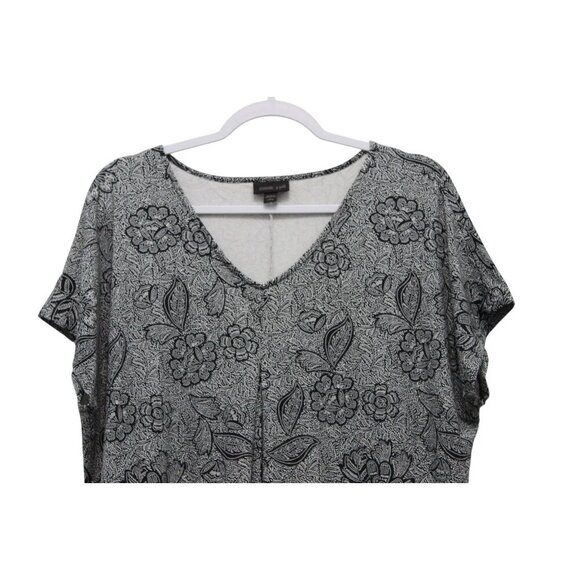 J Jill Wearever Collection Dress Large Petite Floral Stretch Preppy Casual - Picture 2 of 13